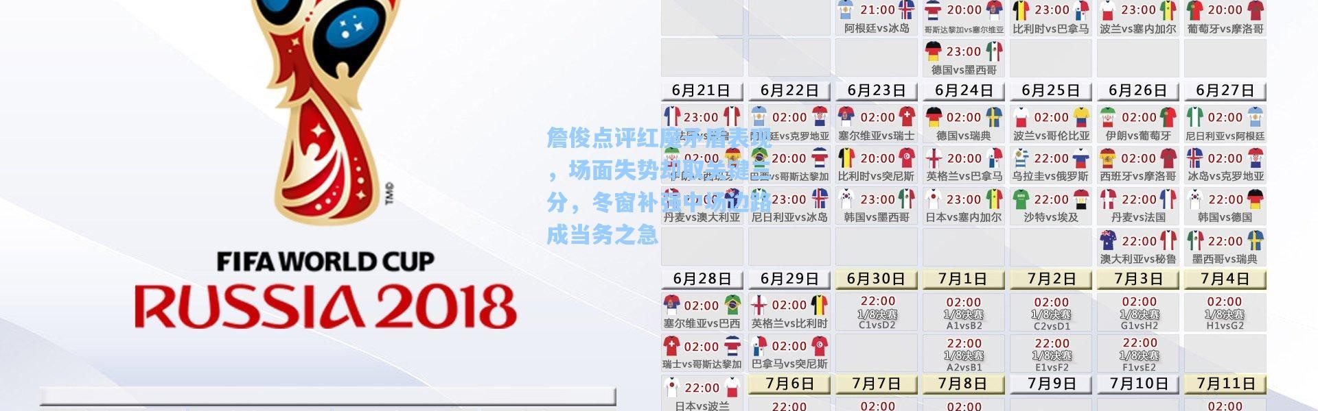 詹俊点评红魔矛盾表现，场面失势却取关键三分，冬窗补强中场边路成当务之急